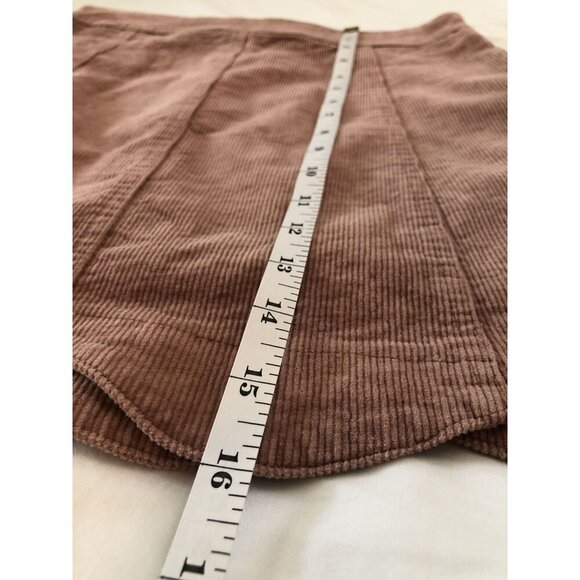 Alter'd State Womens Corduroy Scalloped Hem Mini Skirt S Pink Coquette Soft Girl - Picture 10 of 10